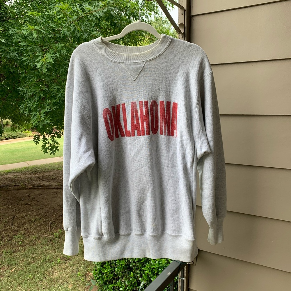 Vintage chunky oversized Oklahoma sweatshirt